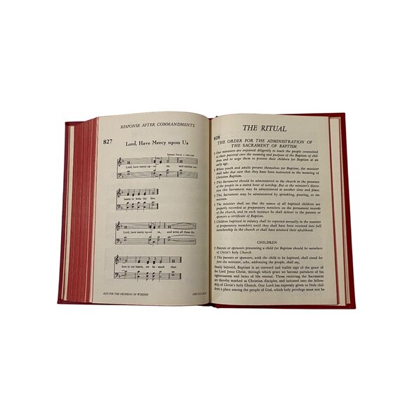 The Methodist Hymnal Hardcover Red 1966 Personalized - Picture 8 of 8